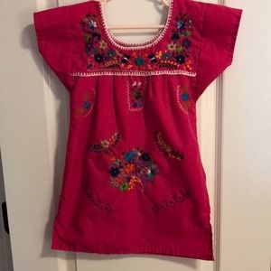 Traditional Mexican Dress Hot pink
